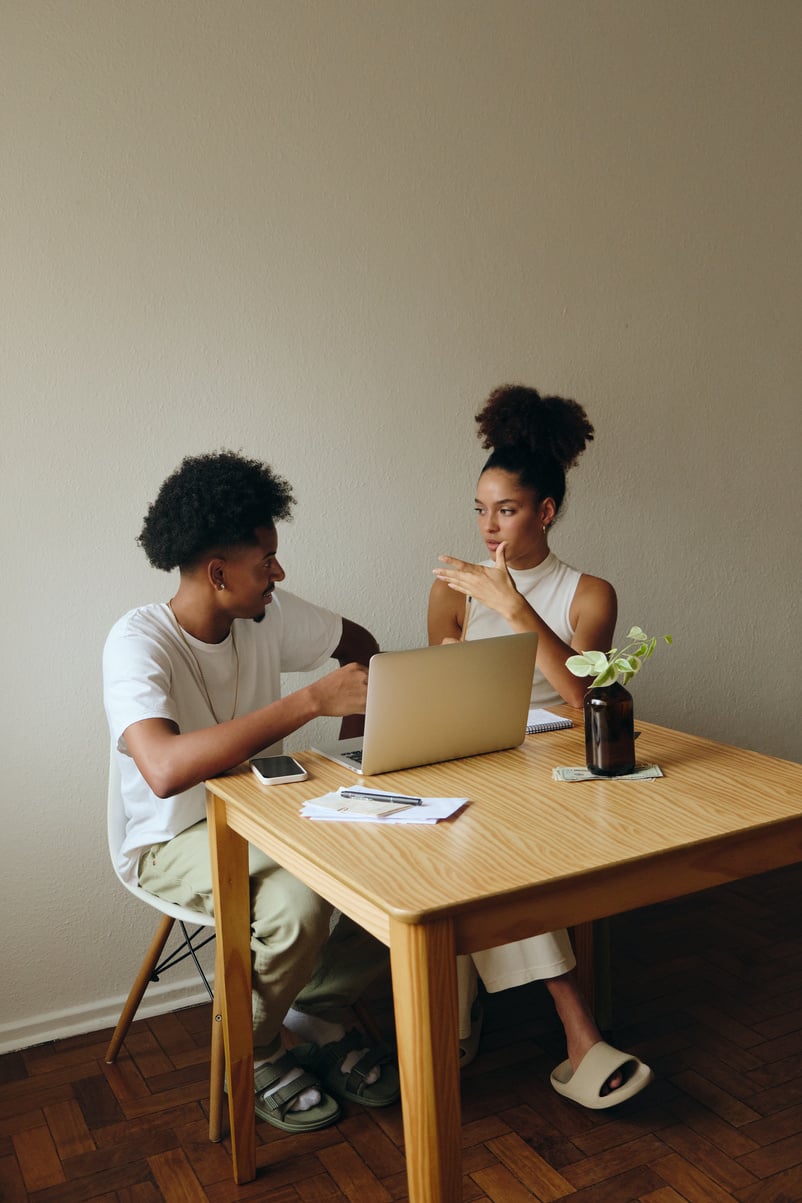 Couple Discussing Business Finance